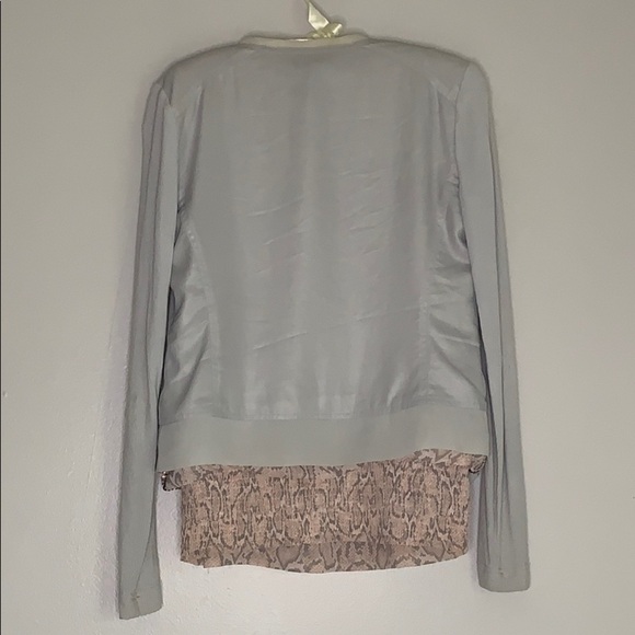 Cache Pink Beaded Snake Print Sleeveless Blouse Small - Picture 7 of 12